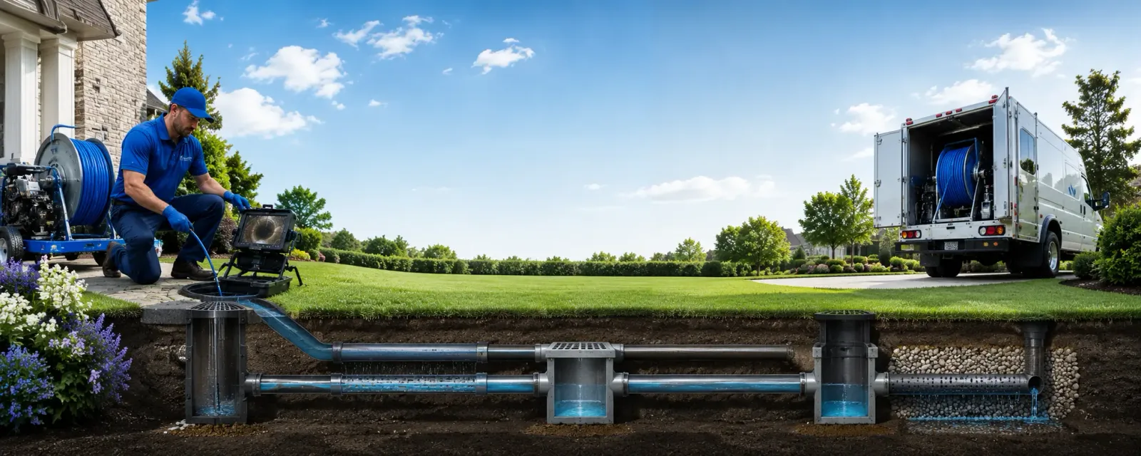 Outdoor drain cleaning information for Westland, MI